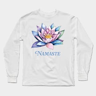 Namaste Lotus Flower Long Sleeve T-Shirt